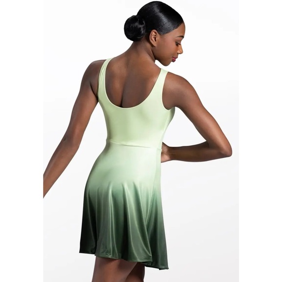 Balera | Transformation Leotard Dress Dance Costume Ombre Green Yellow, SA - Picture 5 of 10